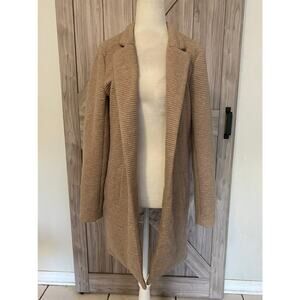 Only Our story medium tan longsleeve open front jacket